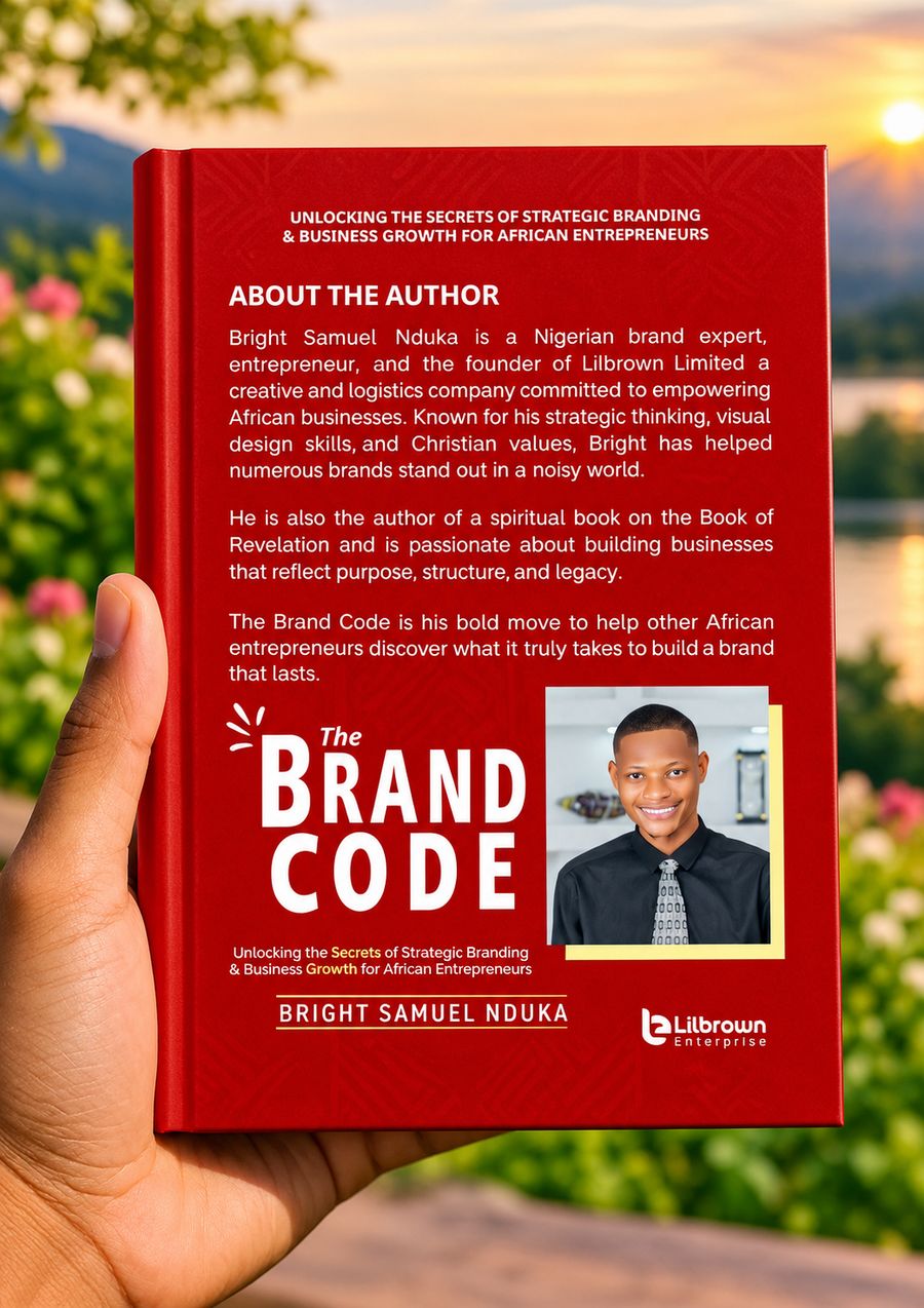 The Brand Code, back cover with author biography