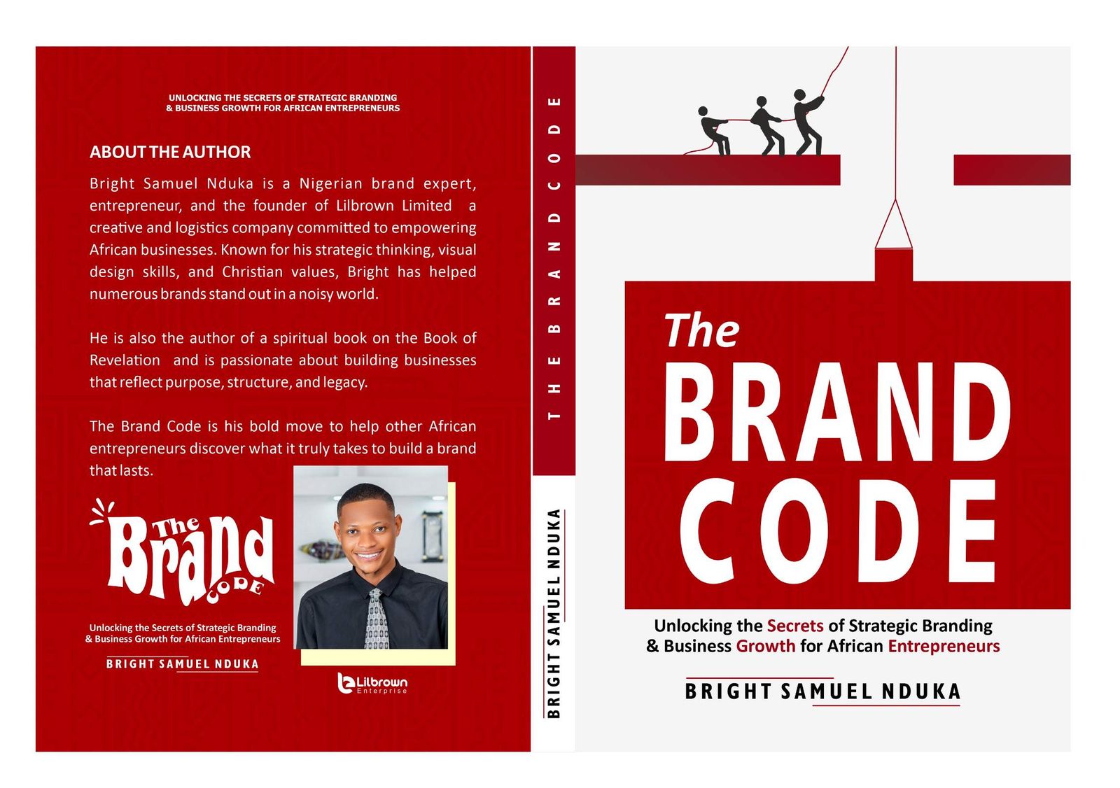 The Brand Code full cover: back, spine and front