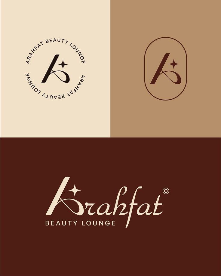 Arahfat Beauty Lounge logo and submarks
