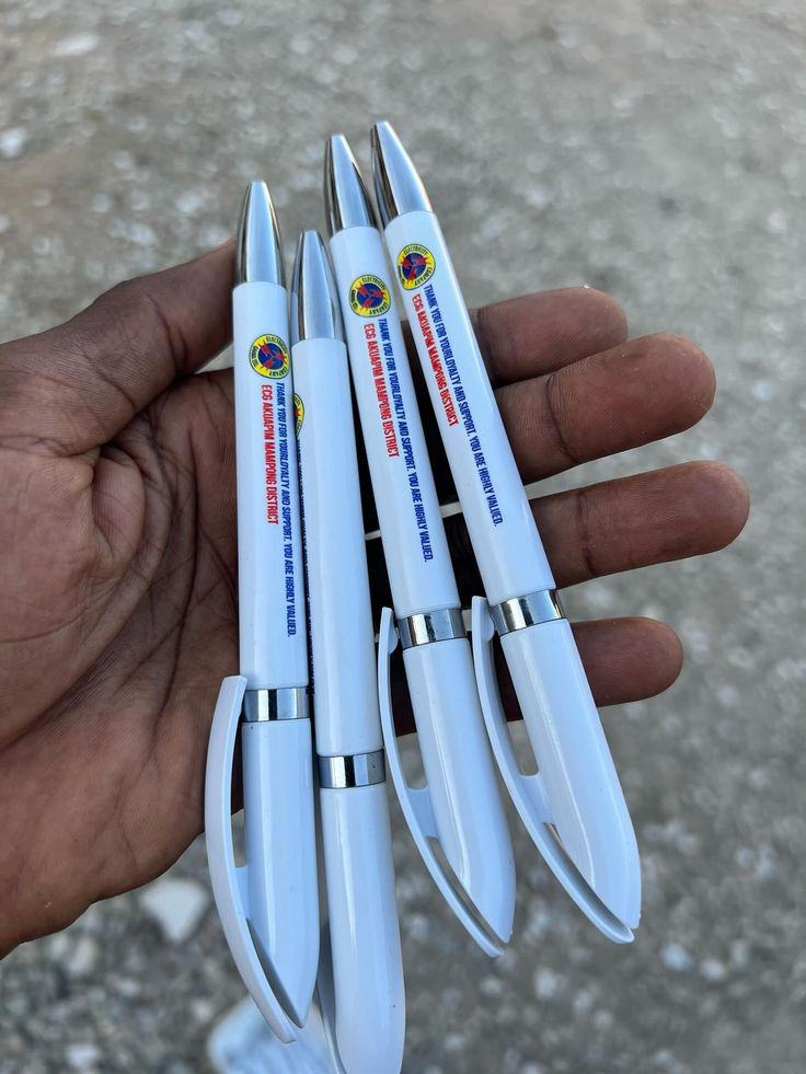 Branded pens for ECG Akuapim Manpong District