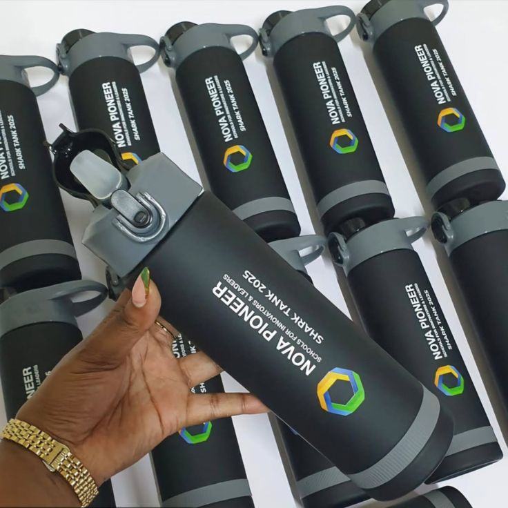 Nova Pioneer branded bottles
