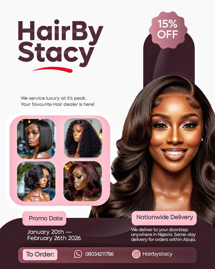 HairBy Stacy promo flyer